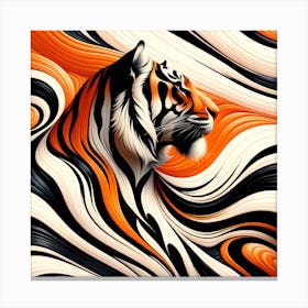 Abstract Tiger 2 Canvas Print