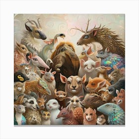 Group Of Animals 1 Canvas Print