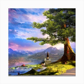 Majestic Landscape Canvas Print