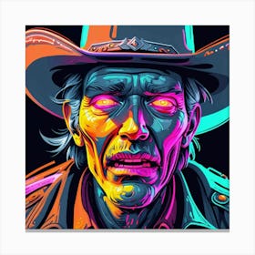 Zombie Cowboy Canvas Print