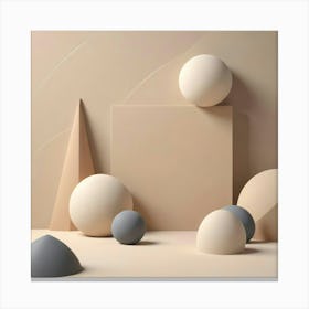 Abstract Spheres Canvas Print