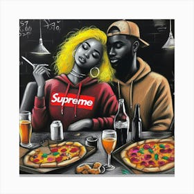 Supreme Pizza 13 Canvas Print
