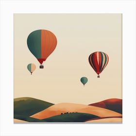 Hot Air Balloons In The Sky 2 Canvas Print