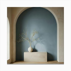 Room With Blue Walls 1 Canvas Print