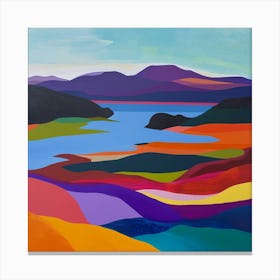 Colourful Abstract Loch Lomond Scotland 2 Canvas Print
