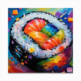 Rainbow Sushi Canvas Print