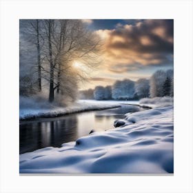 Winter Landscape 7 Canvas Print