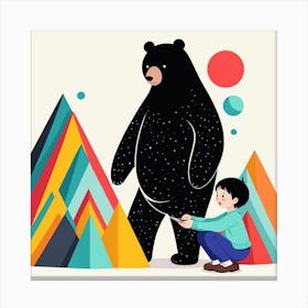 Illustration Of A Bear 8 Canvas Print