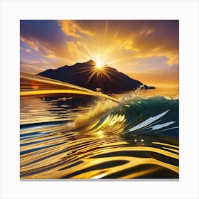 Golden Sunset 1 Canvas Print