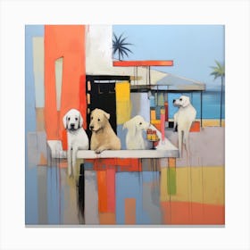Dogs On Vacation 27 Canvas Print