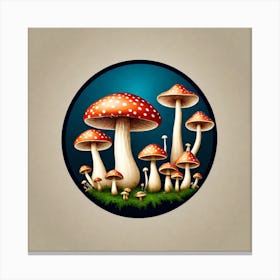 Mushroom Field Canvas Print