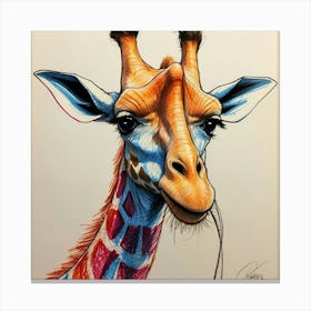 Giraffe 130 Canvas Print