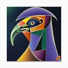 Colourful Raven Canvas Print