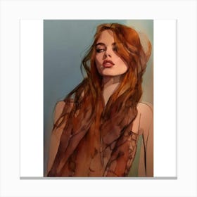 Red Haired Woman Canvas Print