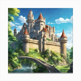 Castle On A Hill 3 Canvas Print