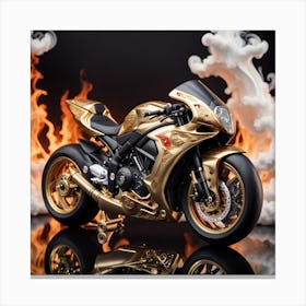 Gold Yamaha Gtr Canvas Print