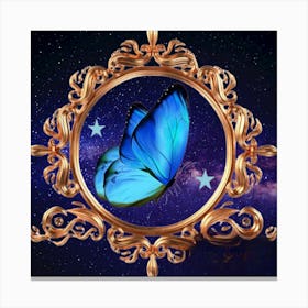 Mariposa Enmarcada Canvas Print