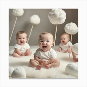 Portrait Of Babies 1 Canvas Print