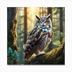 Great Horned Owl 6 Canvas Print