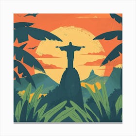 Sunset In Brazil 2 Canvas Print