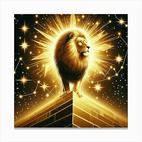 Golden Lion 3 Canvas Print