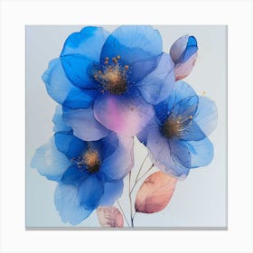 Blue Roses Canvas Print