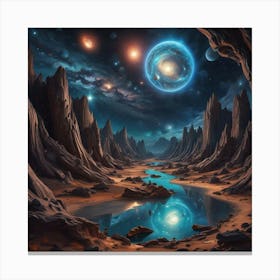 Space Cave Canvas Print