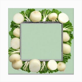 Frame Of Turnips Canvas Print