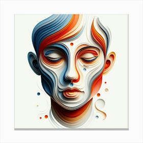 Abstract Portrait Of A Woman Canvas Print