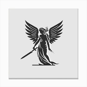 Angel With Sword Canvas Print