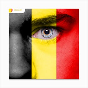 Belgium Flag Canvas Print