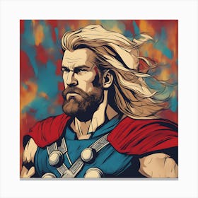 Thor Viking warrior Canvas Print