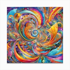 Psychedelic Swirl Canvas Print