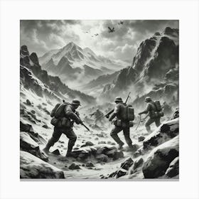 Ww2 soldiers Canvas Print