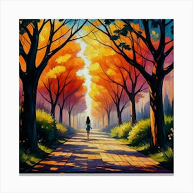 Joy Of life with loneliness Canvas Print