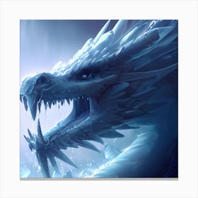 Ice Dragon Canvas Print