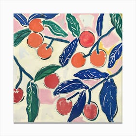 Cherries Matisse Style 7 Canvas Print
