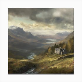 Highland View Art Print 2 Canvas Print