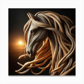 Horse Portrait Canvas Print