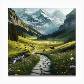 Swiss Alps 1 Canvas Print