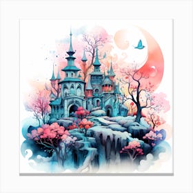 Watercolour Wonders: Nostalgic Noel Canvas Print