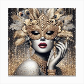 Glamorous glitter gold2 Canvas Print