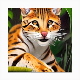 Beautiful Forest Cat Canvas Print