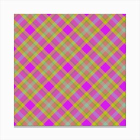 Plaid Fabric 168 Canvas Print