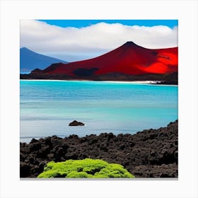 Red Cliffs Of Galapagos Canvas Print