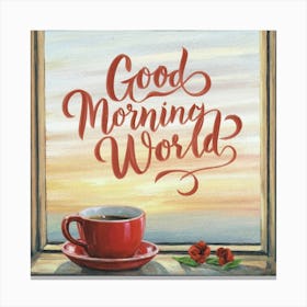 Good Morning World 2 Canvas Print