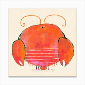 Happy Red Lobster Canvas Print