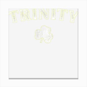 Trinity Dublin Shamrock Distressed Vintage Canvas Print