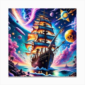 Set Sail! (Neon) Canvas Print