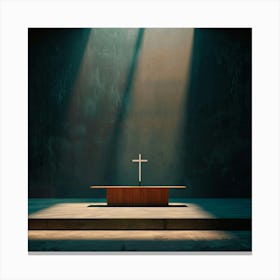 Christian Church Altar 1 Canvas Print